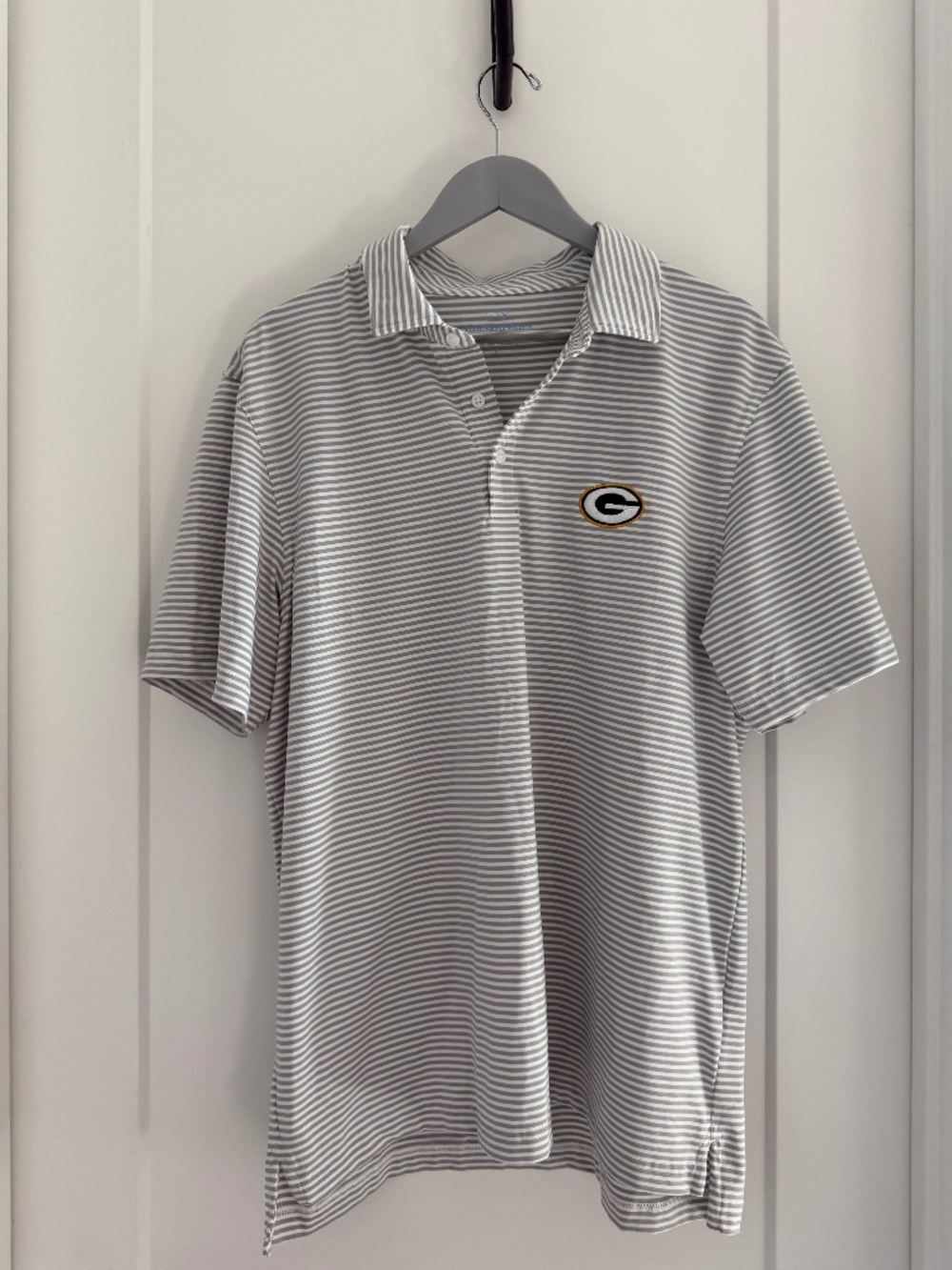 Vineyard Vines Green Bay Packers Collar Shirt Large